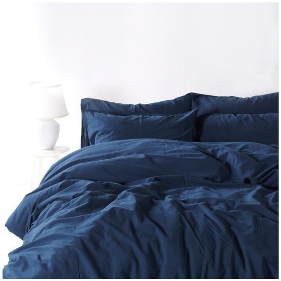 Комплект постельного белья SoundSleep Stonewash Adriatic dark blue синий, Семейный (92669543)