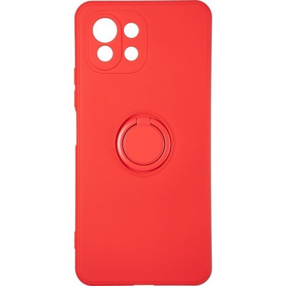 Аксессуар для смартфона Gelius Ring Holder Case Full Camera Red for Xiaomi Mi 11 Lite / Mi 11 Lite 5G