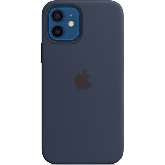 Аксессуар для iPhone Apple Silicone Case with MagSafe Deep Navy (MHL43) for iPhone 12/iPhone 12 Pro
