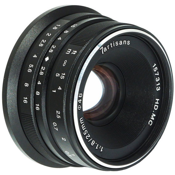 Об'єктив для фотоапарата 7Artisans 25mm f1.8 (Canon EOS-M Mount)