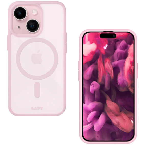 Аксессуар для iPhone LAUT HUEX PROTECT MagSafe Pink (L_IP23C_HPT_P) for iPhone 15 Plus