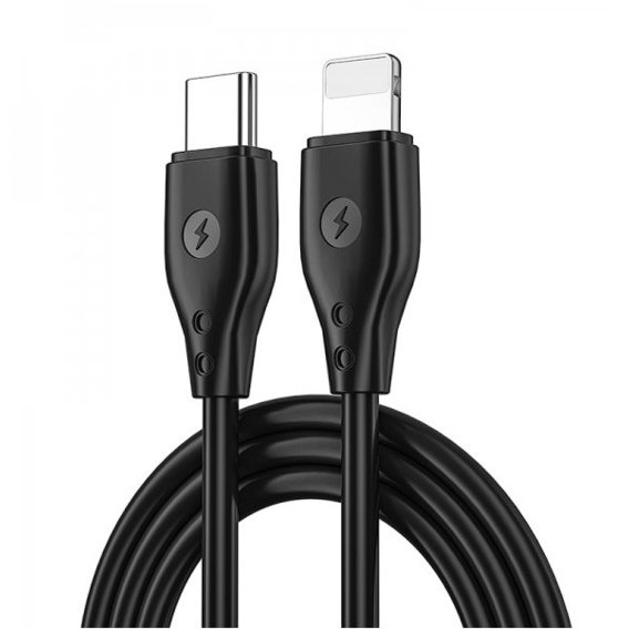 Кабель WIWU Cable USB-C to Lightning YQ01 Vigor Series 1.2m Black