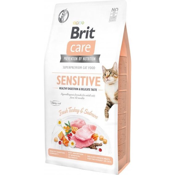 Brit Care Adult Cat GF Sensitive HDigestion & Delicate Taste 7 кг