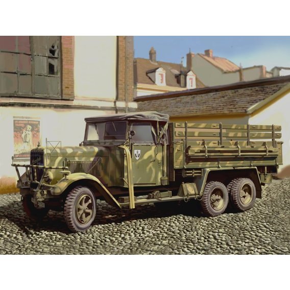 Германский армейский грузовой автомобиль II МВ Henschel 33D1 WWII German army truck(ICM35466)