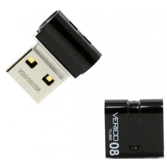 USB-флешка Verico 8GB Tube Black (1UDOV-P8BK83-NN)