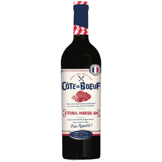 Вино Cote de Boeuf " Syrah Marselan" красное 0.75 л (WHS3500610115370)