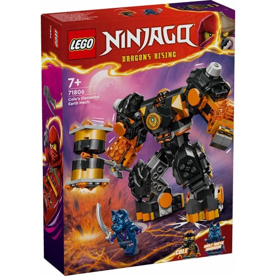 Конструктор LEGO NINJAGO Coles Erd-Element-Roboter Земной робот Коула (71806)