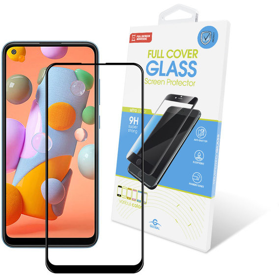 Аксессуар для смартфона Global Tempered Glass Full Glue Black for Samsung A115 Galaxy A11 / M115 Galaxy M11