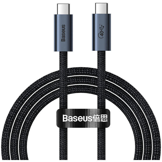 Кабель Baseus Cable USB-C to USB-C Flash Full FeatuRed USB 4.0 100W 1m Tarnish (CASS010014)