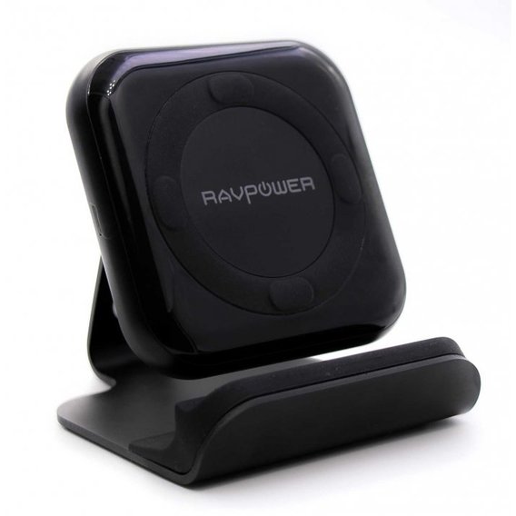 Зарядное устройство RavPower Wireless Fast Qi Charging Stand 10W Black+ QC 3.0 Adapter (RP-PC070)