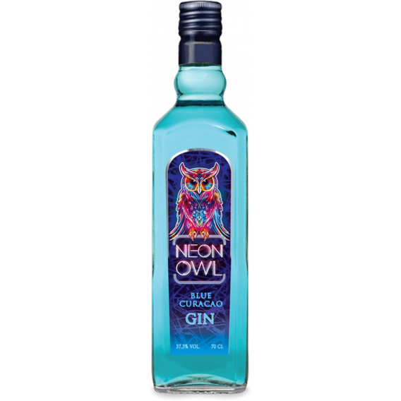 Джин Neon Owl Blue Curacao 37.5% 0.7 л (3014400238601)