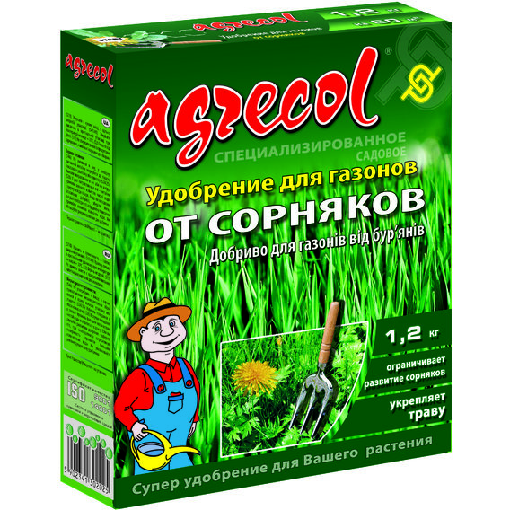 Удобрение Agrecol для газонов от сорняков 1.2кг (30202)