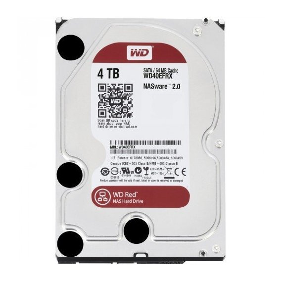 Внутренний жесткий диск Western Digital HDD 3,5" 4TB IntelliPower Red (WD40EFRX)