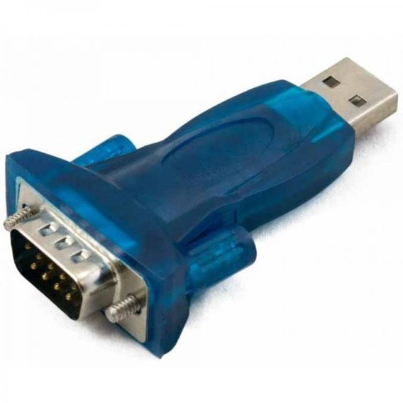Кабель и переходник Extradigital High-Speed USB 2.0 to Serial RS-232 DB-9, HL-340, Blue, PVC (KBU1654)
