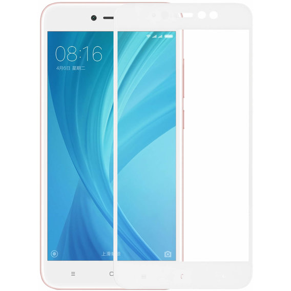 Аксессуар для смартфона MakeFuture Tempered Glass Full Cover Glue White (MGFCFG-XRN5APW) for Xiaomi Redmi Note 5A Prime