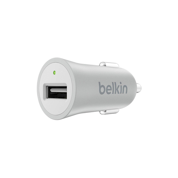 Зарядний пристрій Belkin USB Car Charger Mixit Premium Metallic 2.4A Silver (F8M730btSLV)