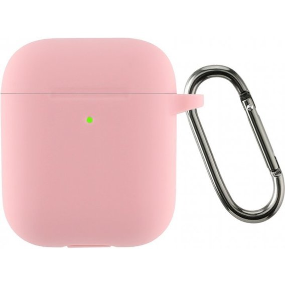 Чехол ArmorStandart Ultrathin Silicone Case With Hook Pink (ARM59688) for Apple AirPods 2