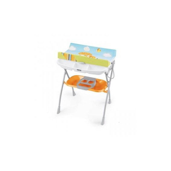 Пеленальный столик Cam VOLARE оранжевый с рисунком (C203008-C215)