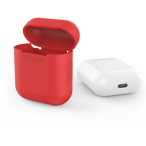 Чохол для навушників AhaStyle Silicone Case Red (X001DC77ZB) for Apple AirPods