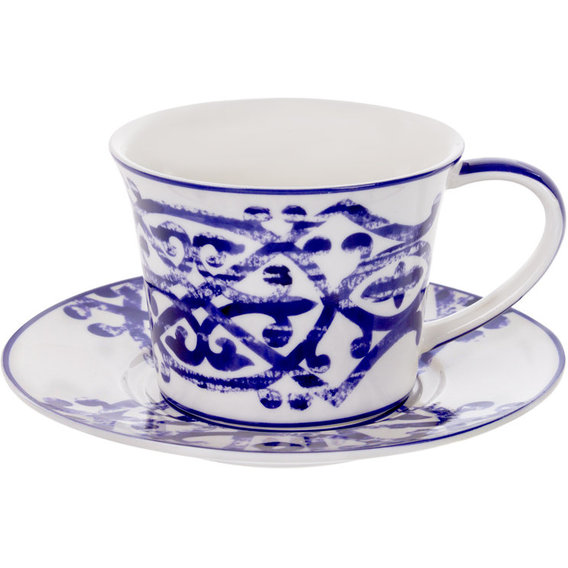 Чашка c блюдцем Lefard Сицилия Блю для чая 2 пр. 220 мл (924-768)