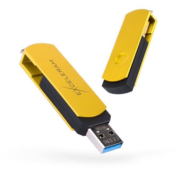 USB-флешка eXceleram 32GB P2 Series USB 3.1 Gen 1 Yellow2/Black (EXP2U3Y2B32)