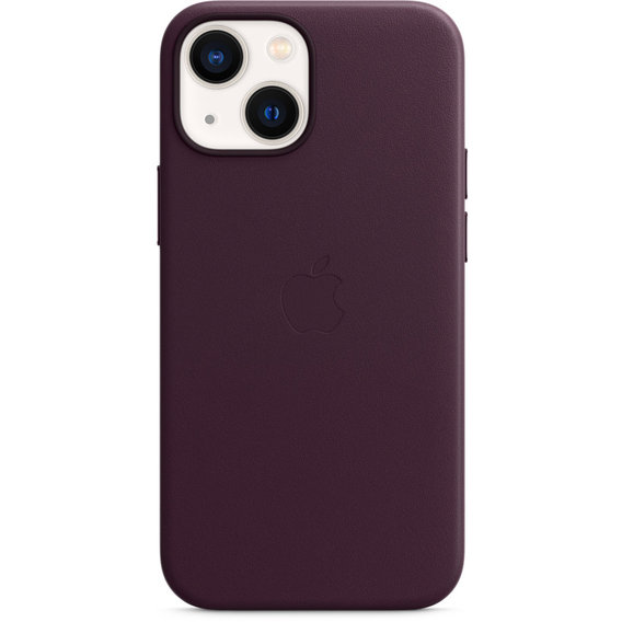 Аксессуар для iPhone Apple Leather Case with MagSafe Dark Cherry (MM0G3) for iPhone 13 mini UA