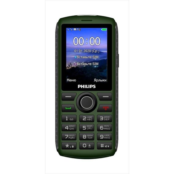Мобильный телефон Philips Xenium E218 Green (UA UCRF)