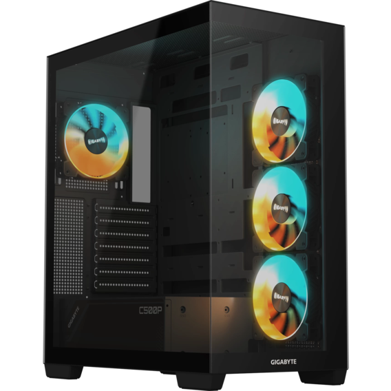 Корпус GIGABYTE C500 Panoramic Stealth Black (GB-C500P ST)
