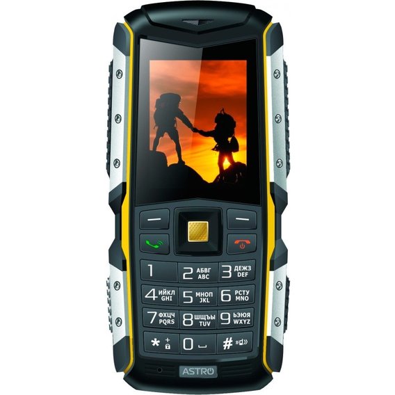 Мобильный телефон ASTRO A200 RX Black/Yellow (UA UCRF)