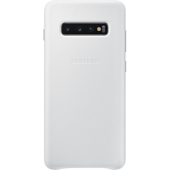 Аксессуар для смартфона Samsung Leather Cover White (EF-VG975LWEGRU) for Samsung G975 Galaxy S10+