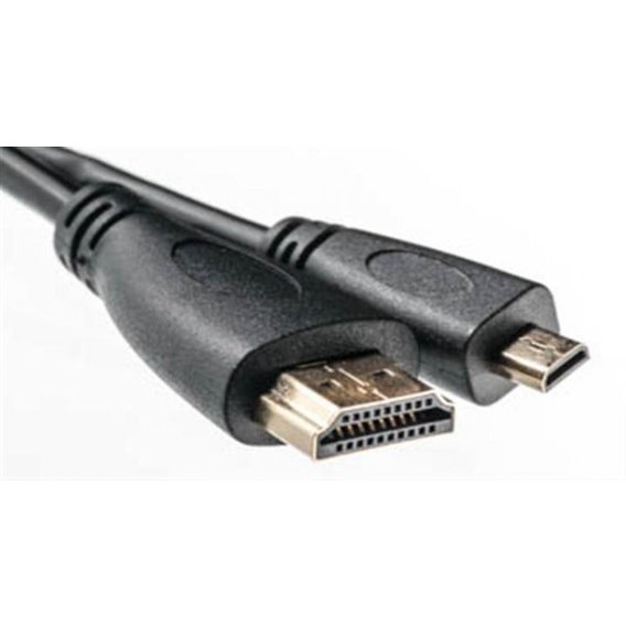 Кабель и переходник PowerPlant HDMI A to HDMI D (micro), 0.5m (KD00AS1241)