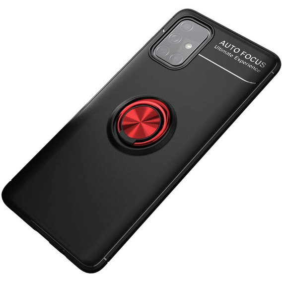 Аксессуар для смартфона TPU Case TPU PC Deen ColorRing Magnetic Holder Black/Red for Samsung M317 Galaxy M31s
