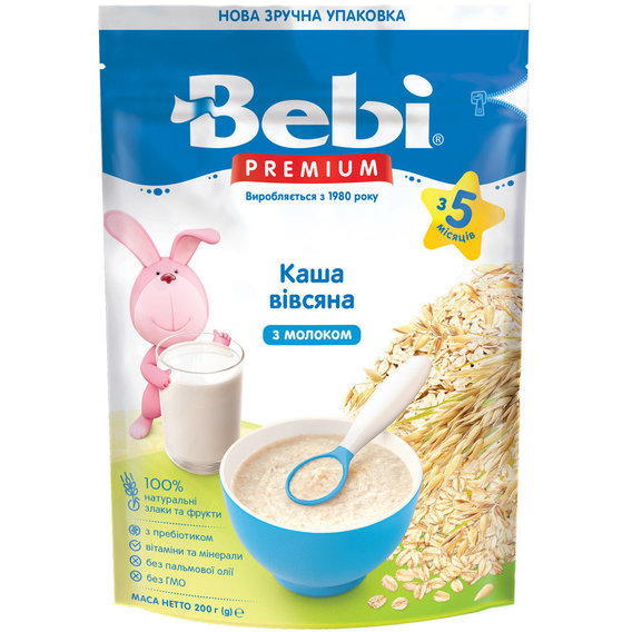 Каша молочная Bebi Premium Овсяная 200 г (1105054)