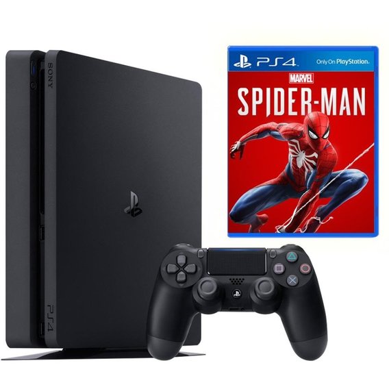 Игровая приставка Sony Playstation 4 Slim (PS4 Slim) 500GB + Spider-Man