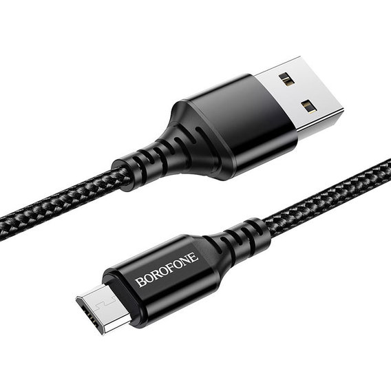 Кабель Borofone USB Cable to Micro USB Ultra Bright 1m Black (BX54)