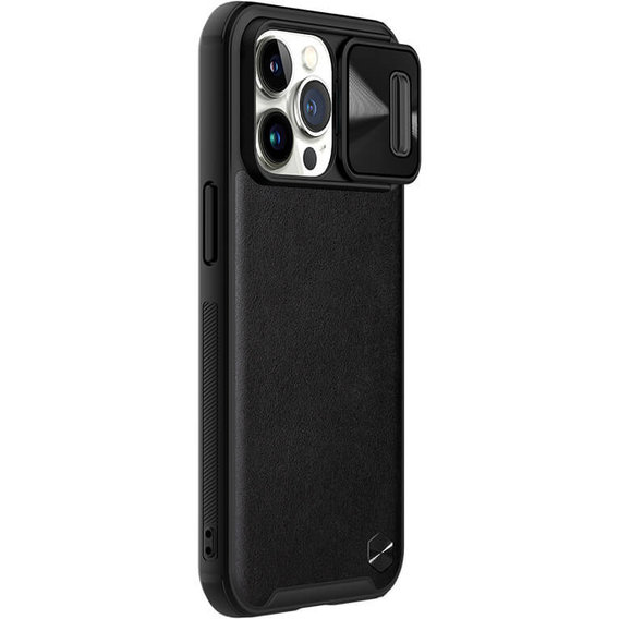 Аксессуар для iPhone Nillkin Leather Case Camshield Black for iPhone 13 Pro