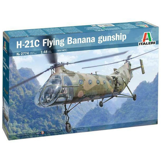 Винищувач ITALERI H-21C Flying Banana Gunship