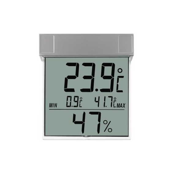 Термогигрометр цифровой оконный TFA "Vision", 105х97х23 мм