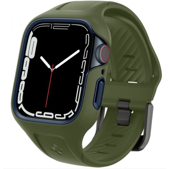 Аксессуар для Watch Spigen Liquid Air Pro Moss Green for Apple Watch 45mm (ACS04408)