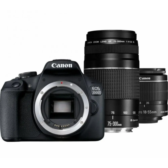 Canon EOS 2000D Kit (18-55mm DC III + 75-300mm)