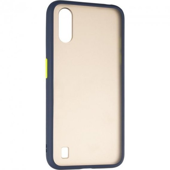 Аксессуар для смартфона Gelius Mat Case New with Bumper Blue for Samsung A015 Galaxy A01/M015 Galaxy M01