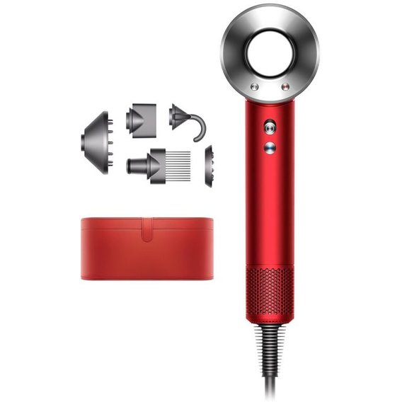 Фен Dyson Supersonic HD07 Red/Nikel with Case (397704-01)