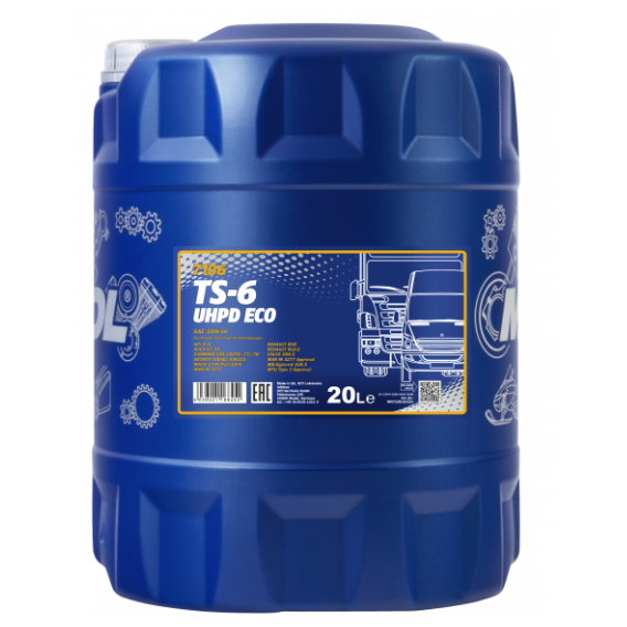 Моторное синтетическое масло Mannol TS-6 ECO UHPD 10W-40. 20л (MN7106-20)