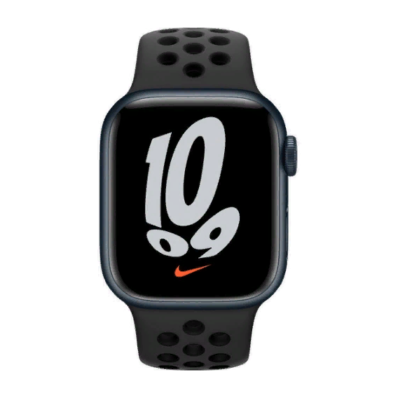Apple Watch Series 7 Nike 41mm GPS Midnight Aluminum Case with Anthracite/Black Nike Sport Band (MKN43)