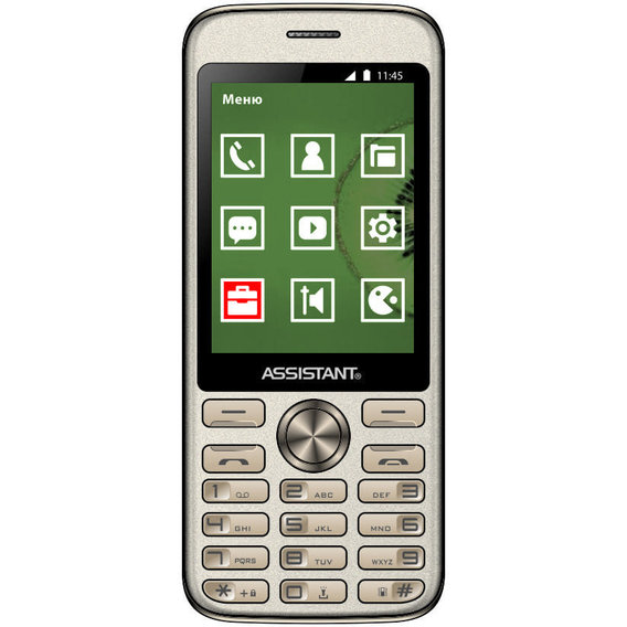 Мобильный телефон Assistant AS-204 Dual Sim Gold (UA UCRF)