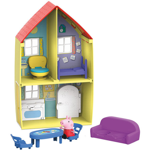 Игровой набор Peppa - Домик Пеппы (домик с мебелью, фигурка Пеппы)