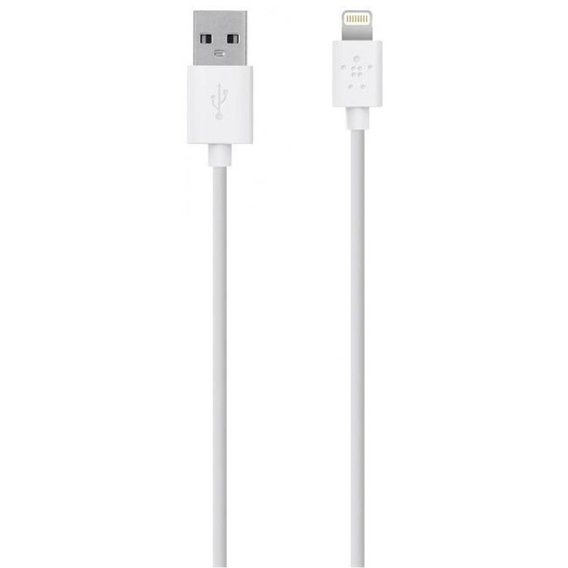 Кабель Belkin USB Cable to Lightning 1.2m White (F8J023bt04-WHT)