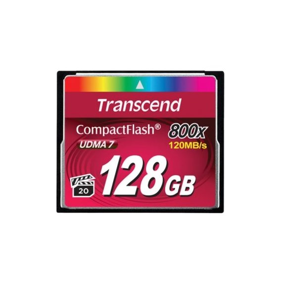 Карта памяти Transcend 128GB CompactFlash 800X (TS128GCF800)