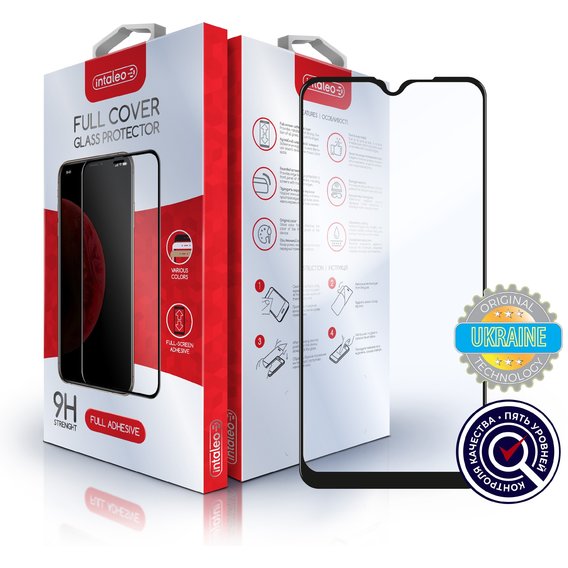 Аксессуар для смартфона Intaleo Tempered Glass Full Glue Black for Oppo A12