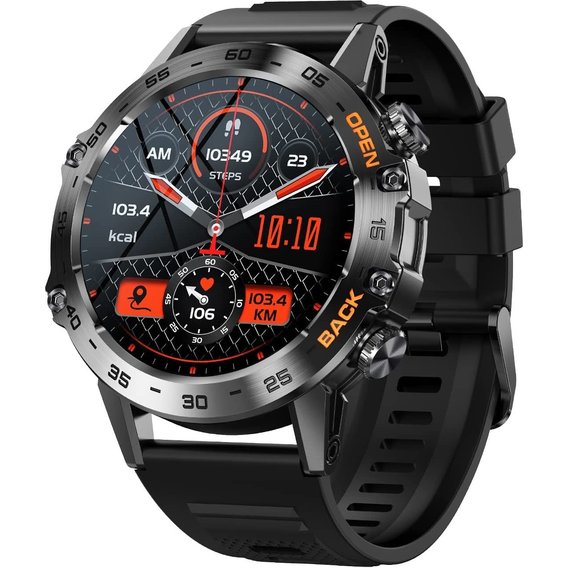 Смарт-часы SoPrii Smartwatch Uomo Orologio Black